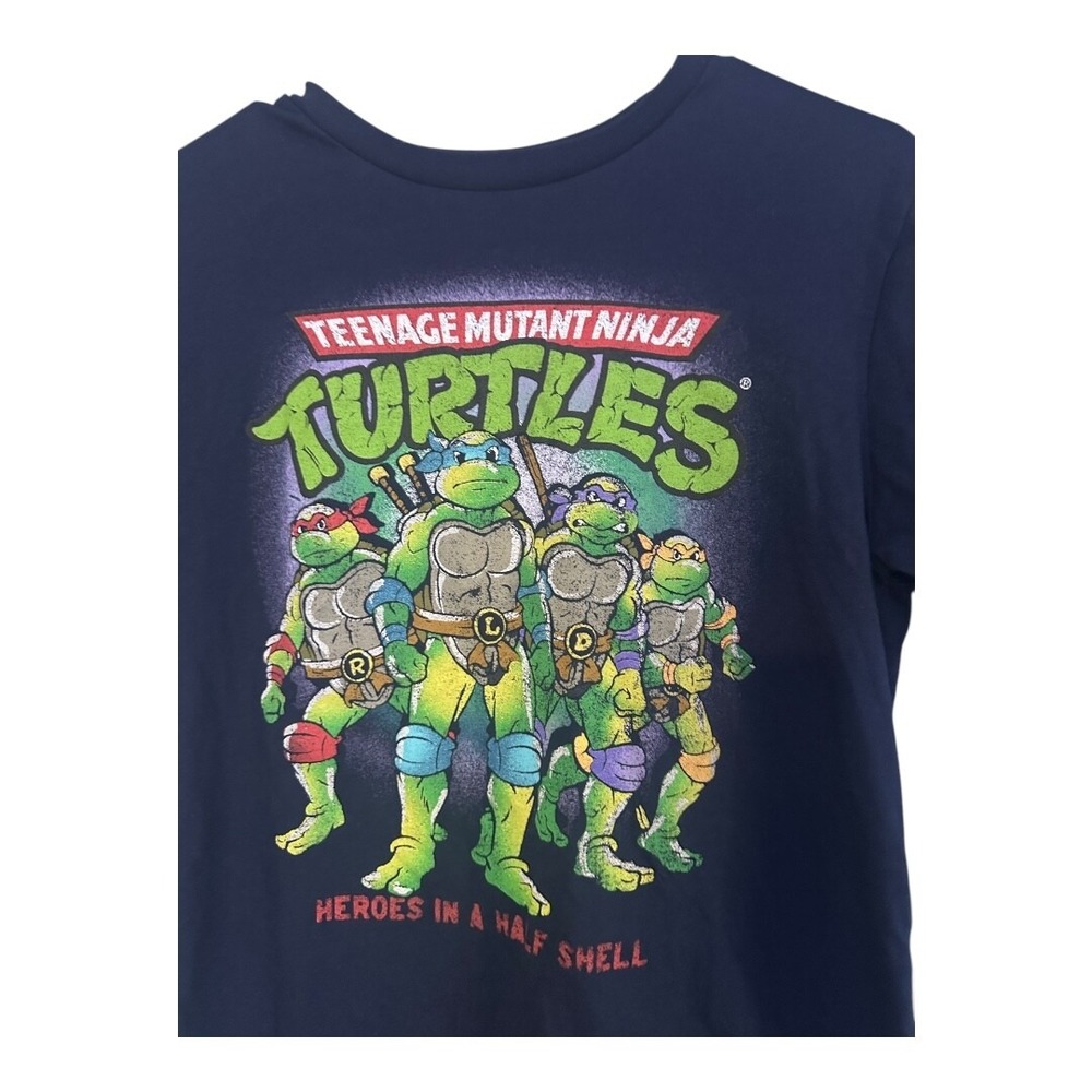 Teenage Mutant Ninja Turtles Blue Graphic Shirt Size Boys XL 14-16 - Picture 6 of 6